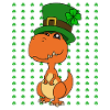 Dinosaur St. Patrick's Day Dino