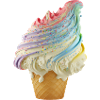 Regenbogen-Eiscreme Wellen