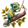 Green Chameleon | T-shirt