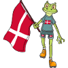 Denmark Fan Frog