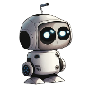 Cute robot cartoon pixar style