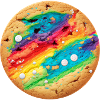 Regenbogenkeks Kunstwerk