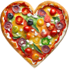 Herzpizza Farbenvielfalt
