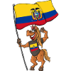 Ecuador Fan Pferd