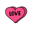 Love Herz rosa