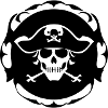Crâne de pirate pirate