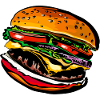 Burger Cheeseburger Restauration rapide