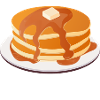 Pfannkuchen täglich serviert