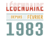 Légendaire Depuis Février 1983 Anniversaire