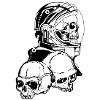 Skull Astronaut // Spaceman // Illustration