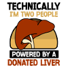 powered by a donated Liver