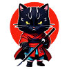 Samurai cat