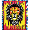 Pop-Art Lion's Head - AI Art