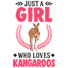 Australian Kangaroo Girl Kangaroo