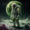 Monkey astronaut (small design)