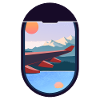 Travel Airplane Windows Landscape Nature