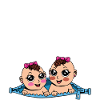 Futures mamans jumelles enceintes
