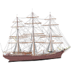 Segelschiff, Vollschiff, Boot, Braun