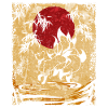 Nine-tailed Fox Japanese Retro Art