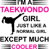 Taekwondo Girl black