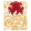 Nine-tailed Fox Japanese Retro Art