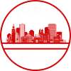Tunis Stadtsilhouette Emblem