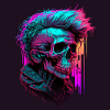 Rave Zombie Skull