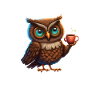 Gute Laune Eule