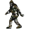 Bigfoot Silhouette Camouflaged