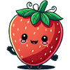 Kawaii Strawberry Design, For sweet fruits