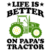 Livet er bedre på fars traktor søn og