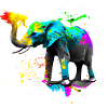 Safari Kunst Elefant