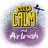 Airbrusher Keep calm and airbrush cool saying