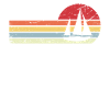 Sun and Retro Lines - Sailing -