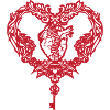 Gothic Heart red