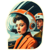 Femme rétro futuriste 1