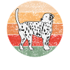 Dalmatian Dog Lovers Retro Cadeau