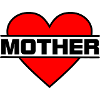 Heart love mother