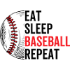 Eat Sleep Baseball Repeat