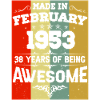 Anniversaire millésime février 1953