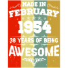 Anniversaire millésime février 1954