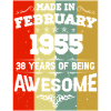 Anniversaire millésime février 1955