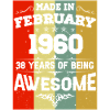 Anniversaire millésime février 1960