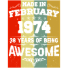 Anniversaire millésime février 1974