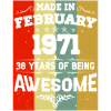 Anniversaire millésime février 1971