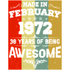 Anniversaire millésime février 1972