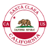 Santa Clara Californien Flag USA Souvenir Badge