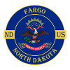 Fargo North Dakota Flag USA Travel Souvenir Badge