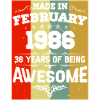 Anniversaire millésime février 1986