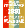 Anniversaire millésime février 1991